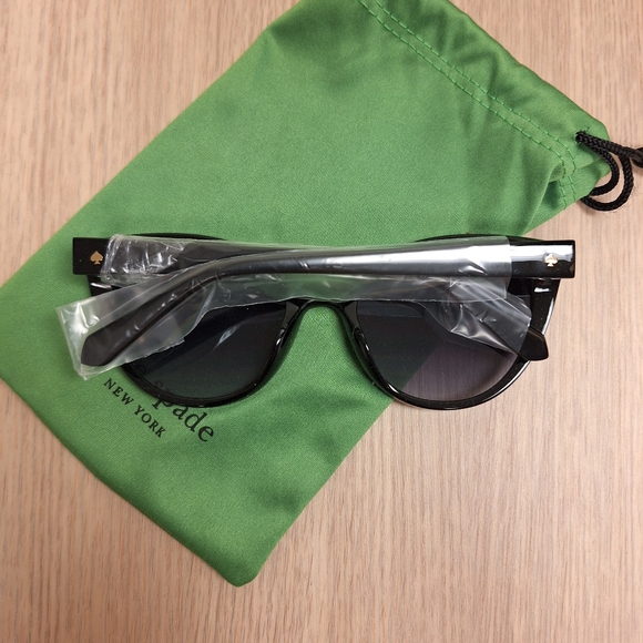 Kate Spade New York Samantha Cat Eye Black Sunglasses - Picture 4 of 5